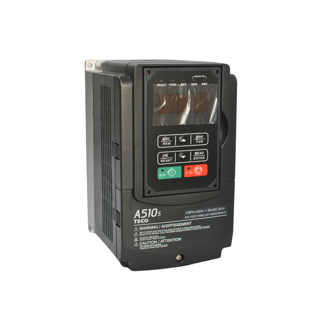 TECO FREQUENCY INVERTER, A510 CT=100HP/VT=125HP,FLUX CURRENT VECTOR CONTROL(150% RATED CURRENT@1MIN)